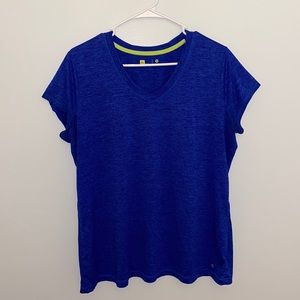 Xersion v-neck moisture-wicking T-shirt